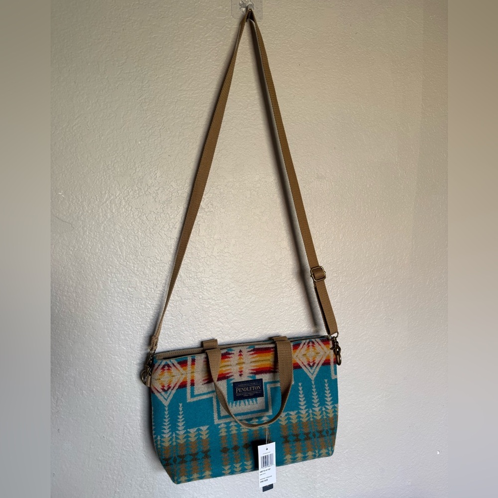 Pendleton Mini Tote in Harding Turquoise